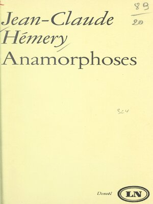 cover image of Anamorphoses